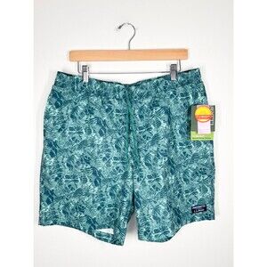NWT L.L. Bean Vacationland Stretch Swim Trunks 8” Tropical Print Large
